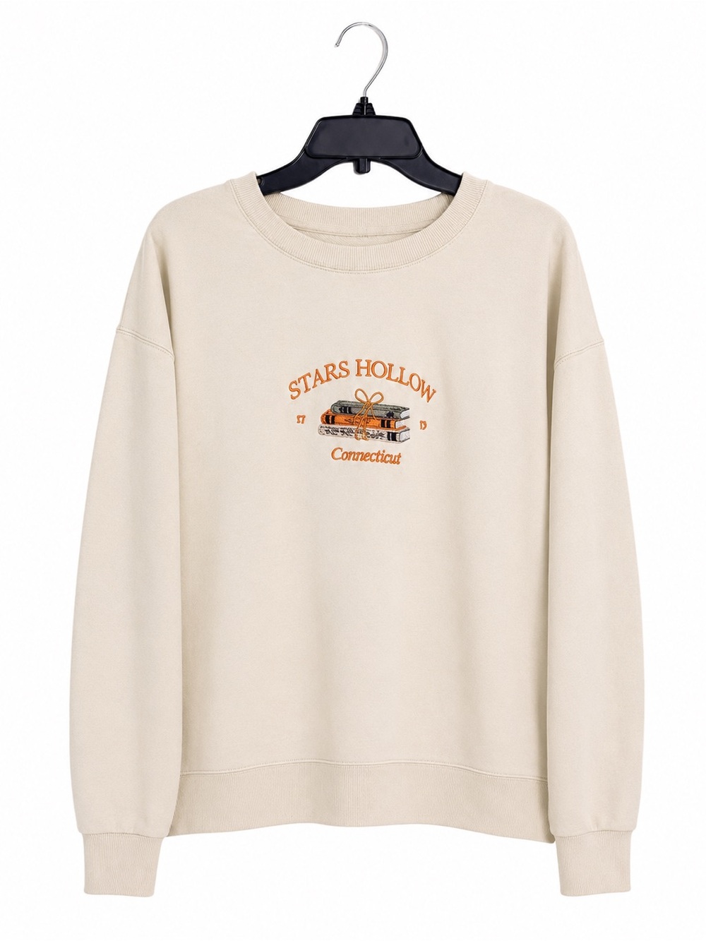 Zaotify Stars Hollow Embroidered Sweatshirt Womens Large Gilmore Girls - Picture 1 of 2